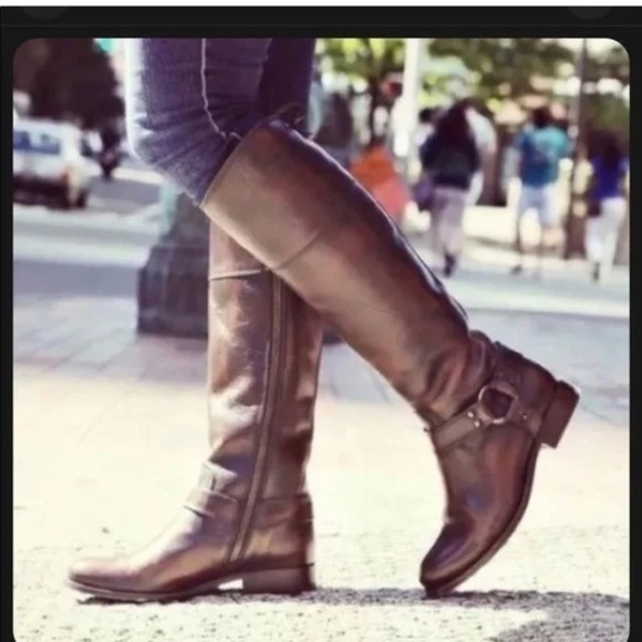 FRYE Melissa Harness Riding Boots - Size 6 - Color: Dark Brown - Picture 15 of 15